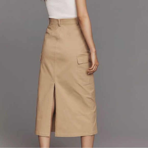 Anthropologie Cream and Tan Tank Dress - Picture 3 of 9